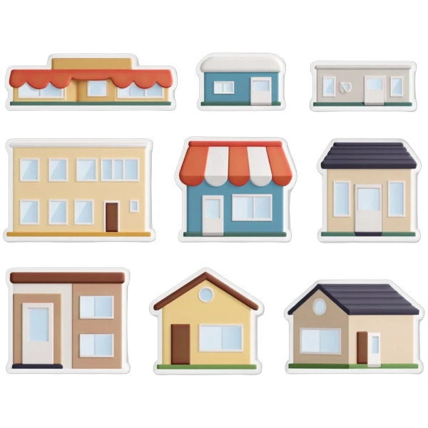 Variety of Custom Business Stickers
