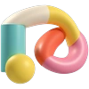 Sticker Shapes Icon