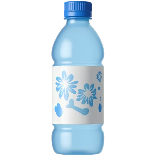 Water bottle sticker design elements