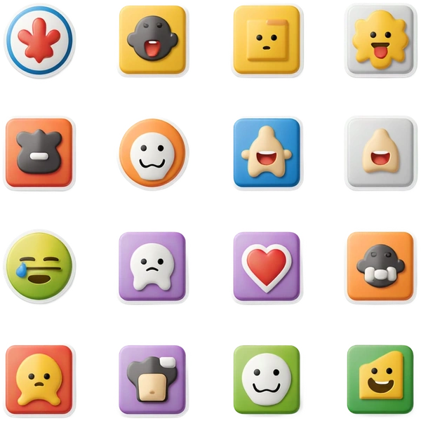 Mega Creator graphic assets for Discord stickers