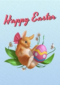 happy easter template 1
