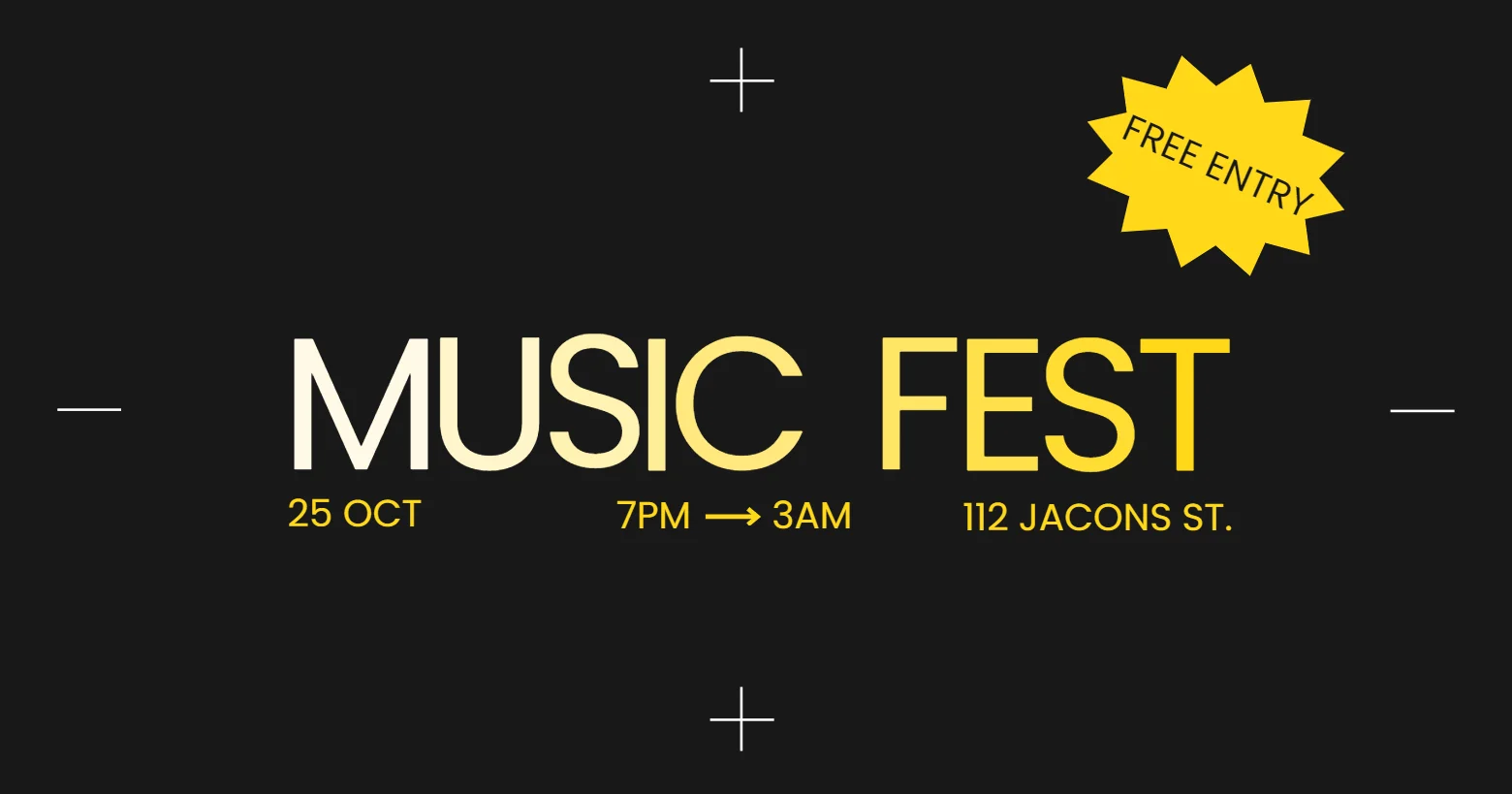 festival poster maker template