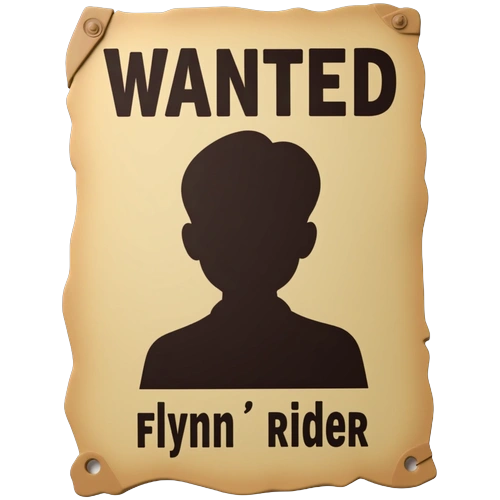 Flynn Rider Wanted Poster Template