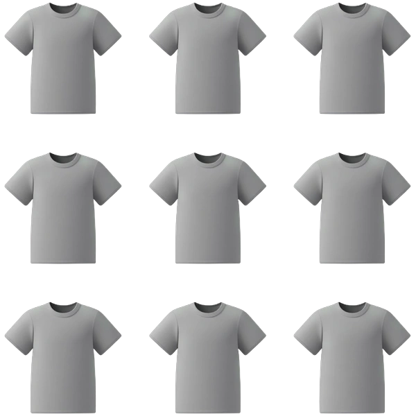 T-shirt mockup template library