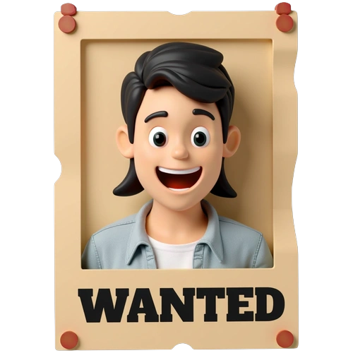Funny wanted poster example