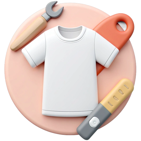 Customization tools for t-shirt mockups