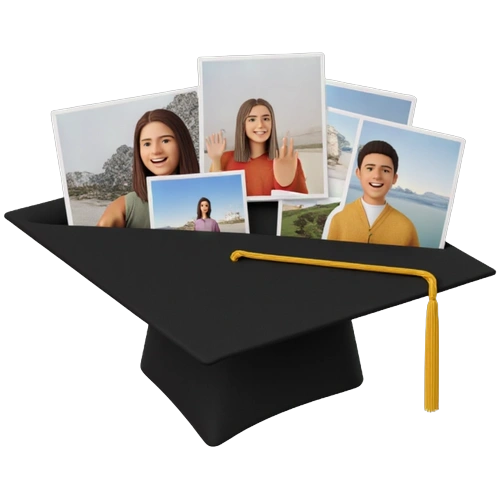 Graduation photo collage example