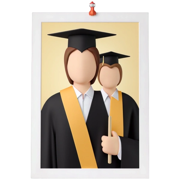 Graduation photo collage poster