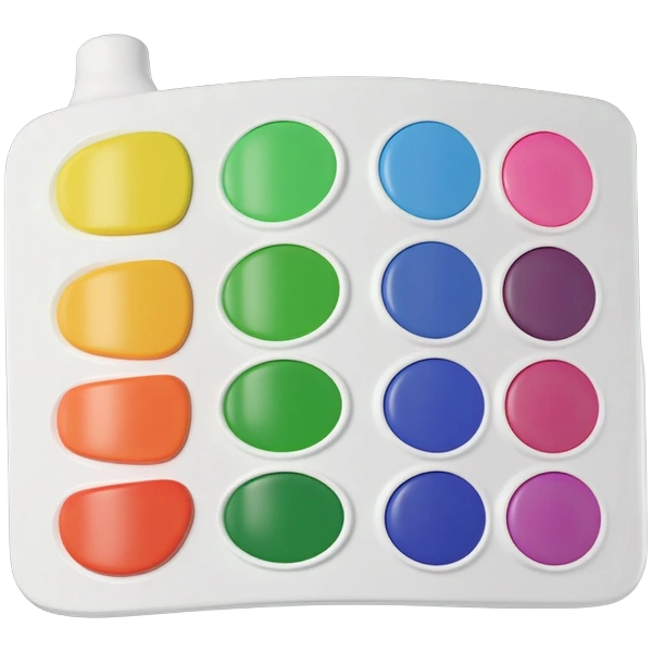 Urban color palettes for graffiti stickers