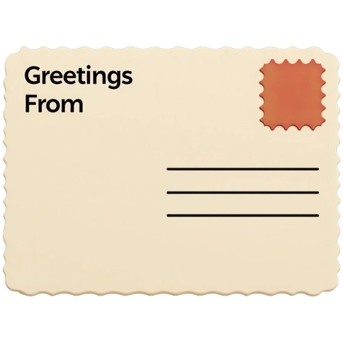 Vintage Greetings From Postcard Template