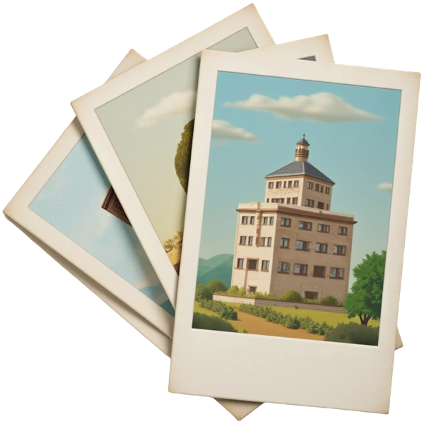 Vintage postcard template library