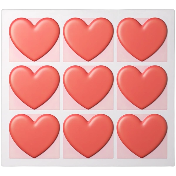 Heart photo collage templates showcase