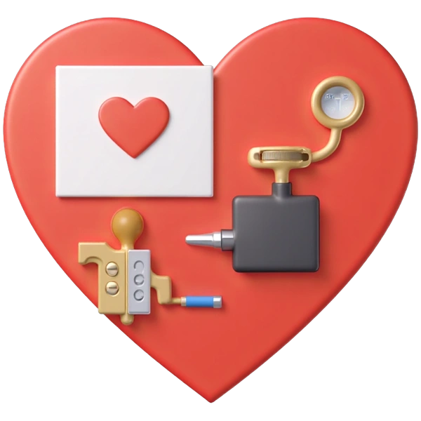 Heart-shaped collage editor interface