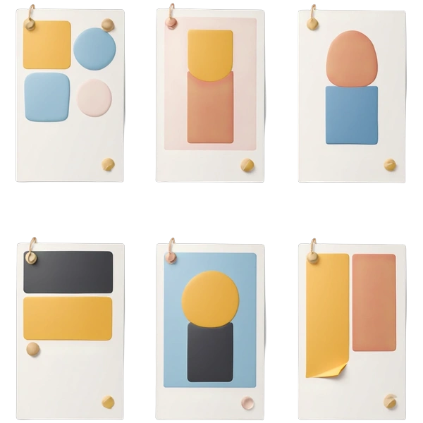 Logo sticker templates