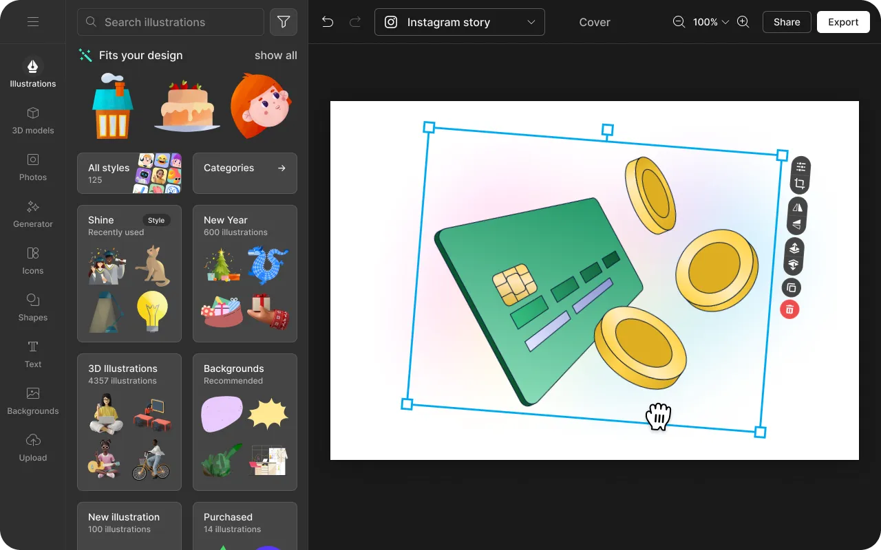 mega creator money design