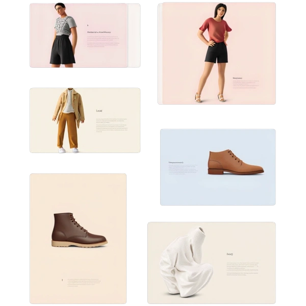 Fashion mood board templates