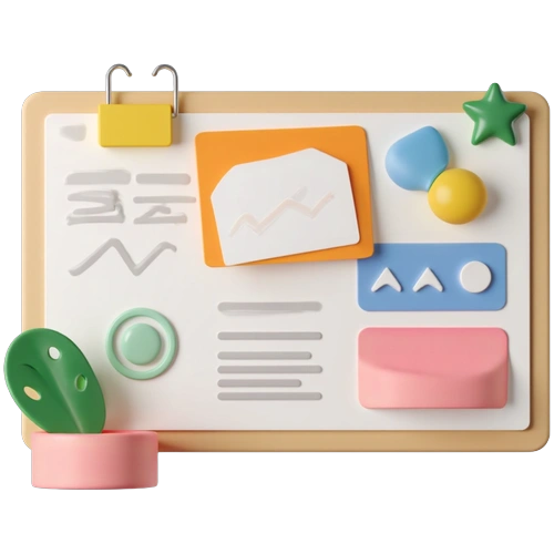 Digital mood board example