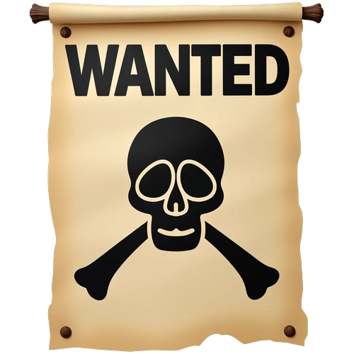 One Piece Wanted Poster Template