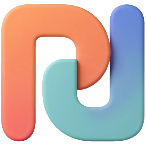 Overlapping Letters Logo Example