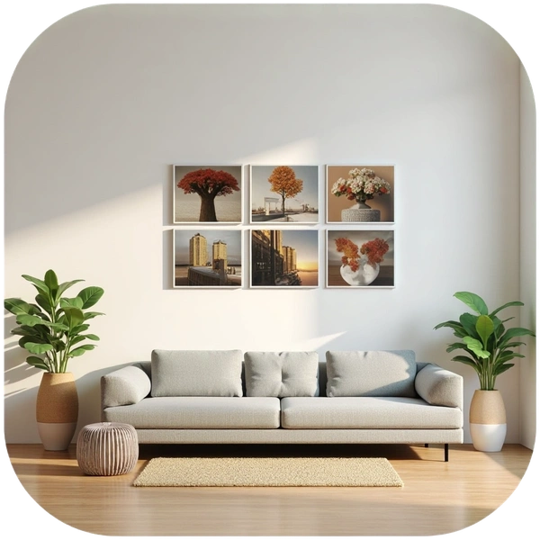 Wall collage preview feature