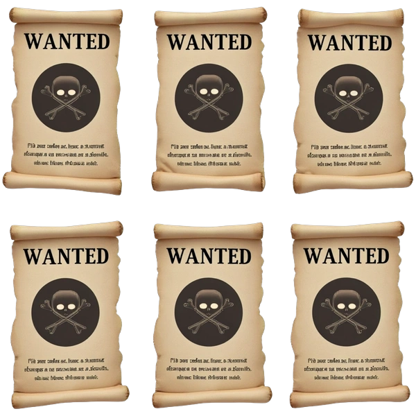 Pirate Wanted Poster Templates
