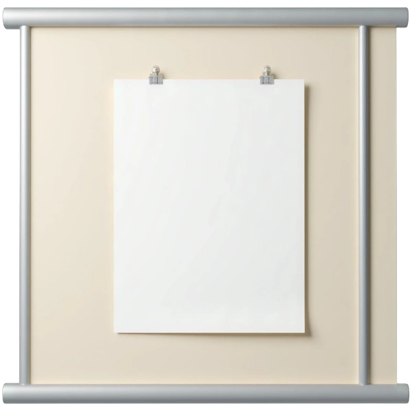 Wall poster mockup example