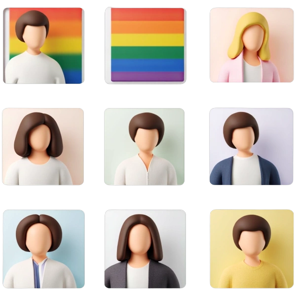 Pride Flag Profile Picture Examples