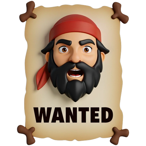Shanks Wanted Poster Design