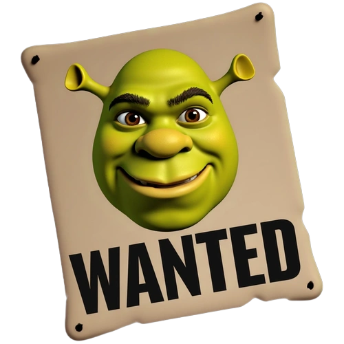 Shrek Wanted Poster Example