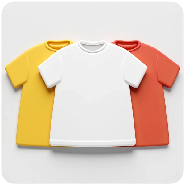 T Shirt Mockup Vector Library