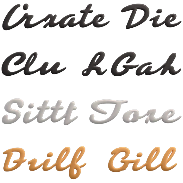 Typography Logo Font Library