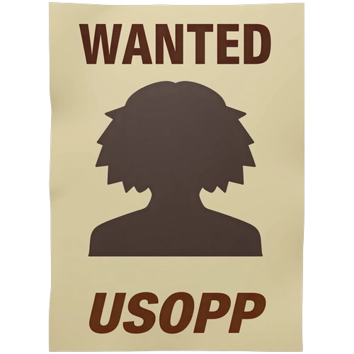 Usopp Wanted Poster Template