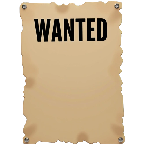 Wanted Dead or Alive Poster Example