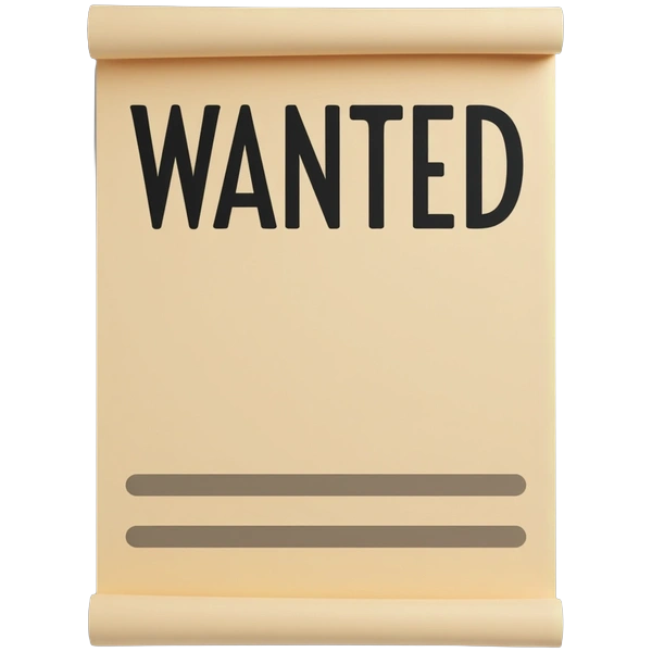 Western wanted poster templates