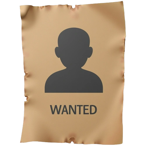 Wanted Poster PNG Template