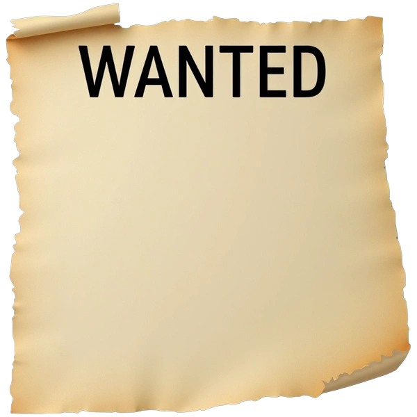 Wanted poster templates for school projects