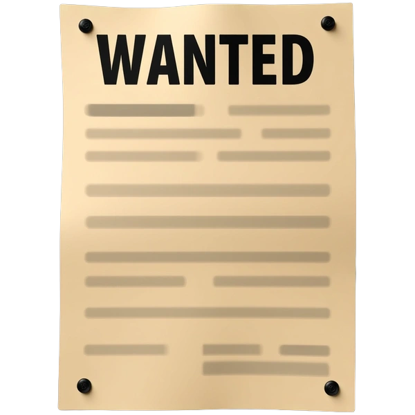 Customizing a wanted poster template