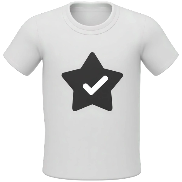 Design placement on white t-shirt mockup