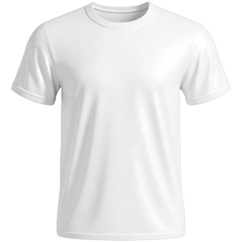 White t-shirt mockup template