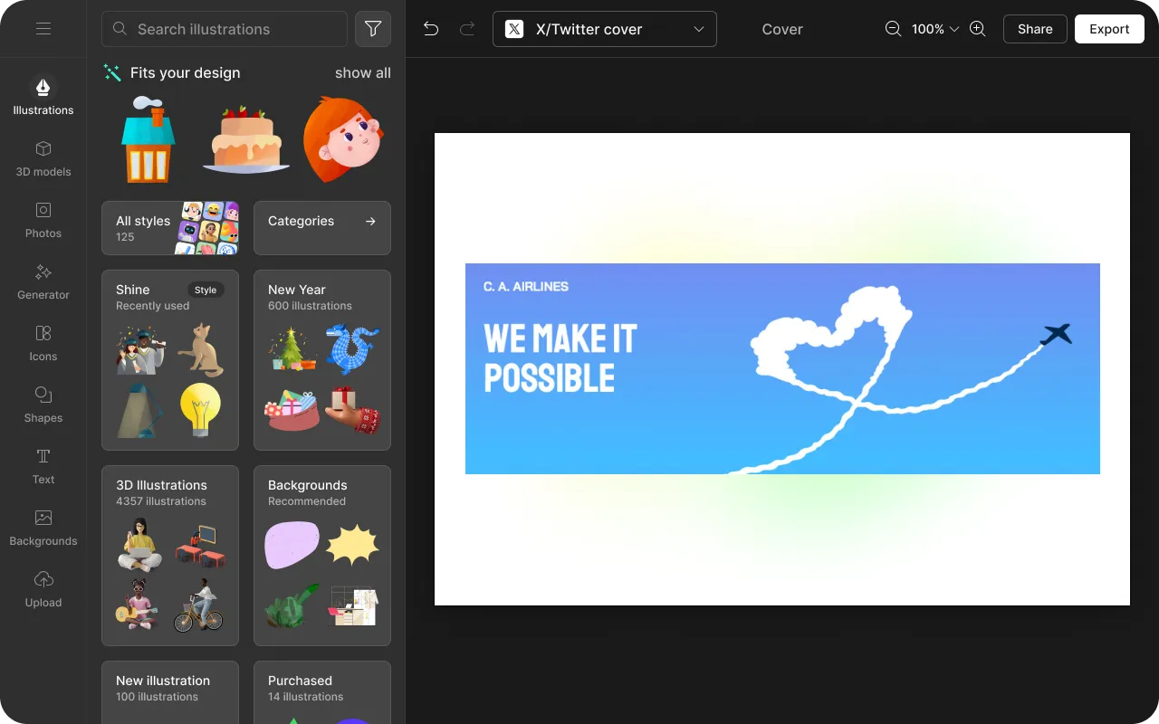 x/twitter thumbnail template hero image