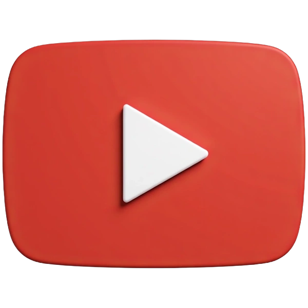 3D YouTube Logo Assets