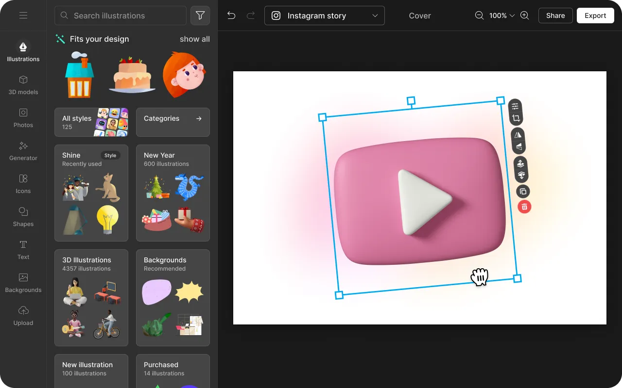 YouTube thumbnail template hero image